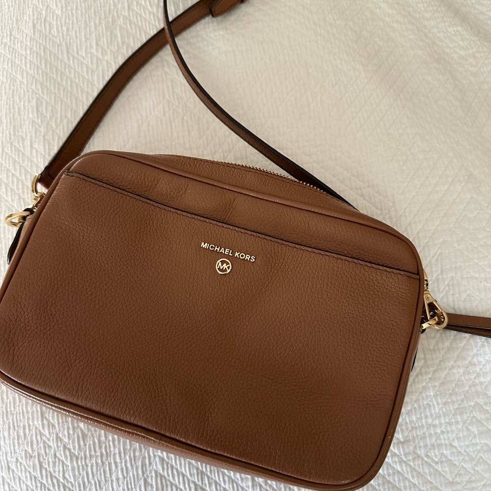 Michael Kors Tan Leather Shoulder Bag